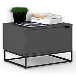 Тумба прикроватная цвета графит с ящиками Strict Lines варинант исполнения - 2 | Loft Concept в Барнауле