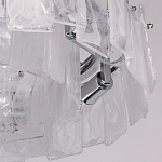 Люстра круглая с подвесными прямоугольными пластинами из стекла Glacier Panels варинант исполнения - 8 | Loft Concept в Барнауле