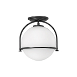 Потолочный светильник с плафоном в форме белого матового шара Hinkley варинант исполнения - 1 | Loft Concept в Барнауле