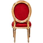 Стул из натурального бука красное с цветным принтом Impressionism in Color варинант исполнения - 2 | Loft Concept в Барнауле