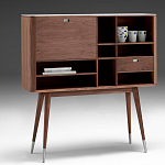 Дизайнерский комод-буфет на высоких ножках с выдвижными ящиками и открытыми полками Joshar варинант исполнения - 1 | Loft Concept в Барнауле