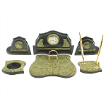 Настольный письменный набор из змеевика из 7-ми элементов Successful Leader варинант исполнения - 1 | Loft Concept в Барнауле