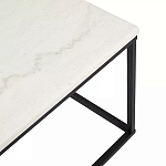 Журнальный столик прямоугольный White Marble Surface варинант исполнения - 4 | Loft Concept в Барнауле