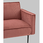 Диван современный вельветовый прямой Worcester Коралл варинант исполнения - 3 | Loft Concept в Барнауле