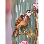 Ваза с птицами и цветами из фарфора с бронзовыми элементами Garden of Eden варинант исполнения - 6 | Loft Concept в Барнауле