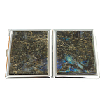 Портсигар на 10 сигарет с газовой зажигалкой из натурального камня Лабрадор Stone Cigarettes Cases варинант исполнения - 4 | Loft Concept в Барнауле