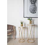 Столик дизайнерский Beige marble варинант исполнения - 2 | Loft Concept в Барнауле