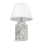Настольная лампа цилиндрическая с цветочной росписью Lamp Flower Painting варинант исполнения - 4 | Loft Concept в Барнауле