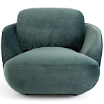 Полукруглое мягкое кресло Halle Green Armchair варинант исполнения - 3 | Loft Concept в Барнауле