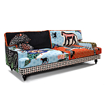 Диван с цветным принтом Qalakabusha Sofa варинант исполнения - 2 | Loft Concept в Барнауле