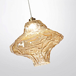 Подвесной светильник с плафоном из фактурного светло-янтарного стекла Light Ensemble варинант исполнения - 5 | Loft Concept в Барнауле