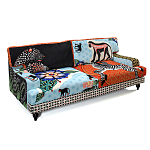 Диван с цветным принтом Qalakabusha Sofa варинант исполнения - 3 | Loft Concept в Барнауле