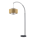 Торшер с декоративным поясом из плетеного бамбука Biuloggicu варинант исполнения - 2 | Loft Concept в Барнауле