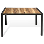 Стол обеденный раздвижной с прямоугольной столешницей на четырех черных ножках Blair варинант исполнения - 2 | Loft Concept в Барнауле