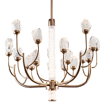 Люстра с декором в виде кристаллов из хрусталя Kenneth Crystal Stone Chandelier 20 варинант исполнения - 1 | Loft Concept в Барнауле