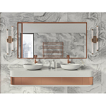 Бра с круглым основанием золотого цвета и двумя вертикальными плафонами Hex Scaffold варинант исполнения - 6 | Loft Concept в Барнауле