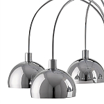 Люстра круглая серебряная с 6-ю плафонами в форме куполов Silver Domes варинант исполнения - 1 | Loft Concept в Барнауле