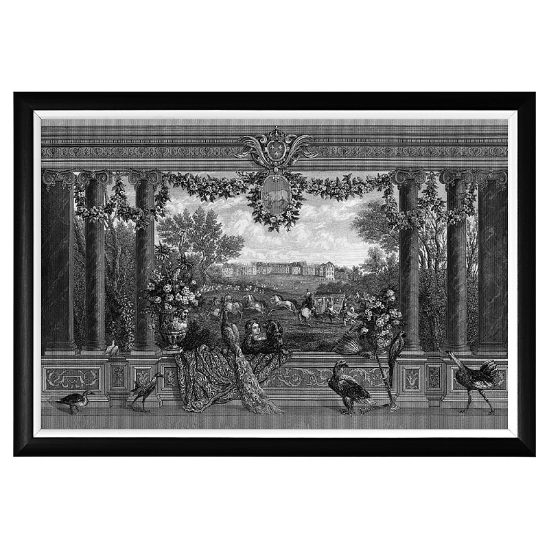 Постер Versailles Poster Черный Белый в Барнауле | Loft Concept 