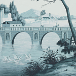 Обои ручная роспись Views of Italy Mare Verde варинант исполнения - 2 | Loft Concept в Барнауле