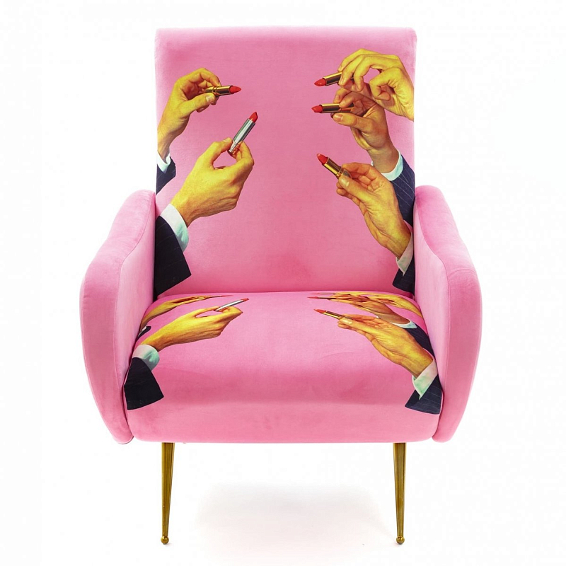 Кресло Seletti Armchair Lipsticks Pink Розовый (Rose) в Барнауле | Loft Concept 