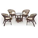 Комплект уличной мебели Sienna Dark Brown варинант исполнения - 1 | Loft Concept в Барнауле