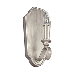 Бра серебрянного цвета с лампой в виде свечи на изогнутой ножке Feiss варинант исполнения - 1 | Loft Concept в Барнауле