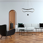 Подвесной светильник волнообразной формы LED 35W 3000K Infinity варинант исполнения - 3 | Loft Concept в Барнауле