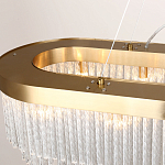 Люстра подвесная овальная со стеклянными трубками Nembus варинант исполнения - 2 | Loft Concept в Барнауле