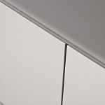 Тумба под телевизор со стеклянной столешницей и с выдвижными ящиками Minimalist Accent варинант исполнения - 3 | Loft Concept в Барнауле