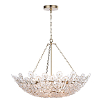 Люстра декорированная цветами из стекла Lightness of Flowers варинант исполнения - 1 | Loft Concept в Барнауле