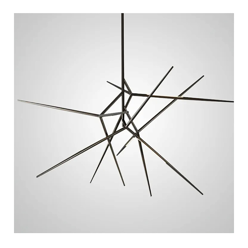 Люстра FLASK Black Глянцевый черный в Барнауле | Loft Concept 