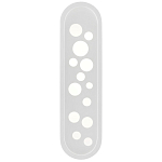 Бра белое овальной формы White Holes варинант исполнения - 2 | Loft Concept в Барнауле