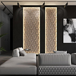 Гипсовая 3D панель с принтографией PM-50 варинант исполнения - 5 | Loft Concept в Барнауле