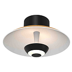 Бра с круглым белым плафоном и черной центральной деталью Natural Harmonie  варинант исполнения - 1 | Loft Concept в Барнауле