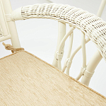 Комплект обеденный из ротанга Eloise grand white варинант исполнения - 7 | Loft Concept в Барнауле