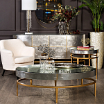 Столик журнальный серебристый с круглой столешницей Showing Refinement варинант исполнения - 3 | Loft Concept в Барнауле