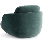 Полукруглое мягкое кресло Halle Green Armchair варинант исполнения - 5 | Loft Concept в Барнауле