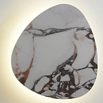 Бра треугольной формы бело-коричневый мрамор Длина 47 см Ginger & Jagger варинант исполнения - 1 | Loft Concept в Барнауле