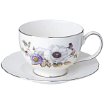 Чайный сервиз из фарфора с рисунком цветов на 6 персон 14 предметов Garden Whisper Porcelain Set  варинант исполнения - 2 | Loft Concept в Барнауле