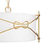 Люстра в форме цилиндра с белым тканевым абажуром Simple Knot варинант исполнения - 2 | Loft Concept в Барнауле