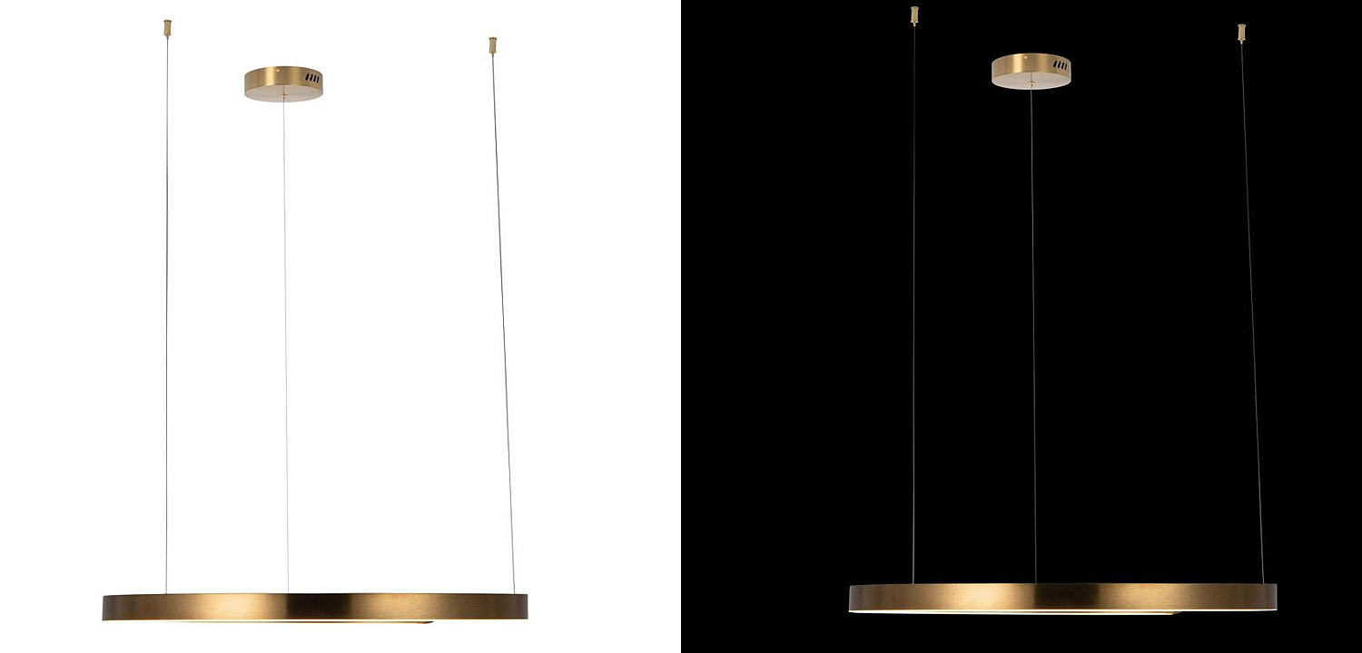 Подвесной светильник Half Ring brass 80 Подвесной светильник Half Ring brass 80 - Loft-Concept в Барнауле