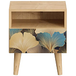 Прикроватная тумба с изображением на ящике Elise Nightstand варинант исполнения - 8 | Loft Concept в Барнауле