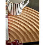 Журнальный столик с круглой фактурной столешницей из натурального дерева Vortex варинант исполнения - 5 | Loft Concept в Барнауле