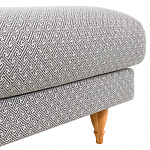 Мягкий пуф на деревянных ножках Garner Pouf Light варинант исполнения - 5 | Loft Concept в Барнауле