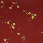 Обои ручная роспись Cherry Tree Special Colourway on Scarlet Lady dyed silk варинант исполнения - 1 | Loft Concept в Барнауле