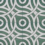 Дизайнерская плитка с узором Петли варинант исполнения - 1 | Loft Concept в Барнауле