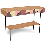 Консоль с принтом на ящиках Elise Console Table варинант исполнения - 16 | Loft Concept в Барнауле