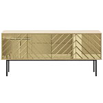 Длинная тумба с зеркальным декором Serena варинант исполнения - 2 | Loft Concept в Барнауле