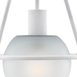 Бра белое с матовым стеклянным плафоном в форме шара White Lighthouse варинант исполнения - 1 | Loft Concept в Барнауле