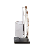 Настольная лампа из перламутра и дерева на подставке Indonesian Shell варинант исполнения - 5 | Loft Concept в Барнауле